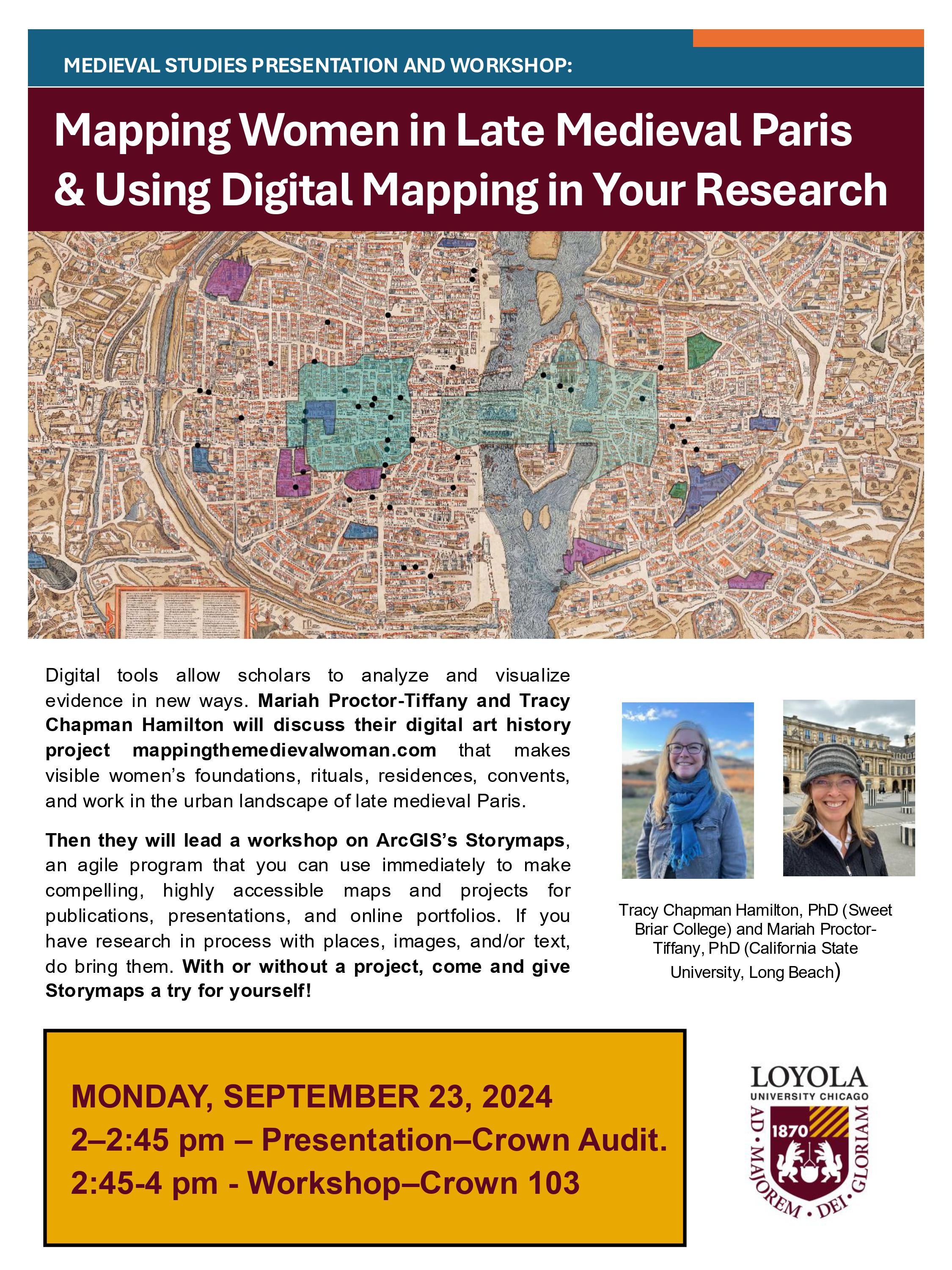 Mapping Women in Late Medieval Paris & Using Digital Mapping in Your Research